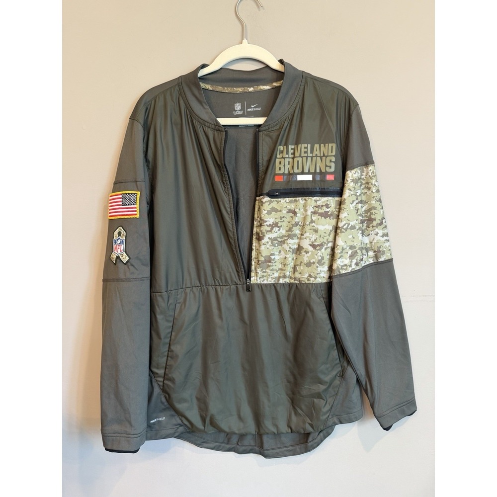 Cleveland Browns Small Nike Salute To Service Sideline Hybrid Jacket NFL